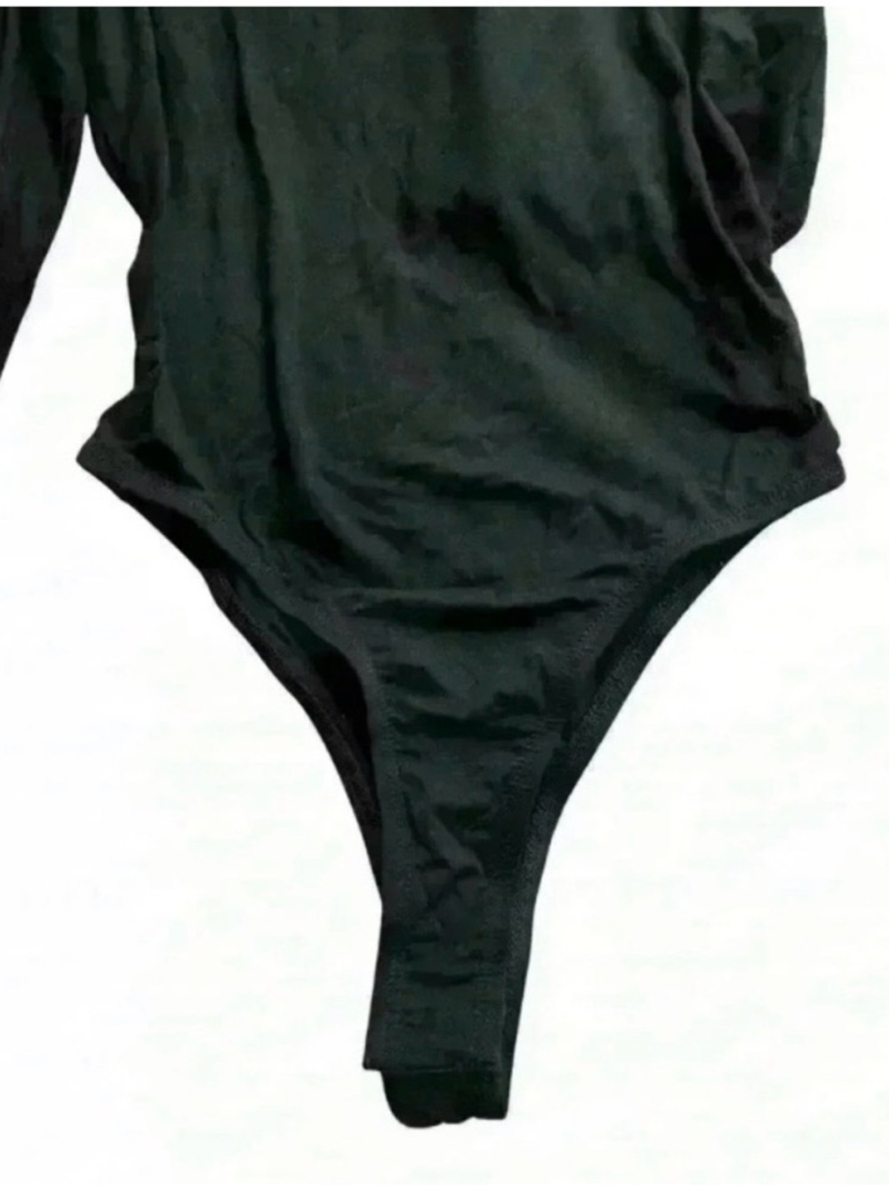 NWT Lulu's Off-Shoulder Open Back Bodysuit Black - Picture 4 of 7